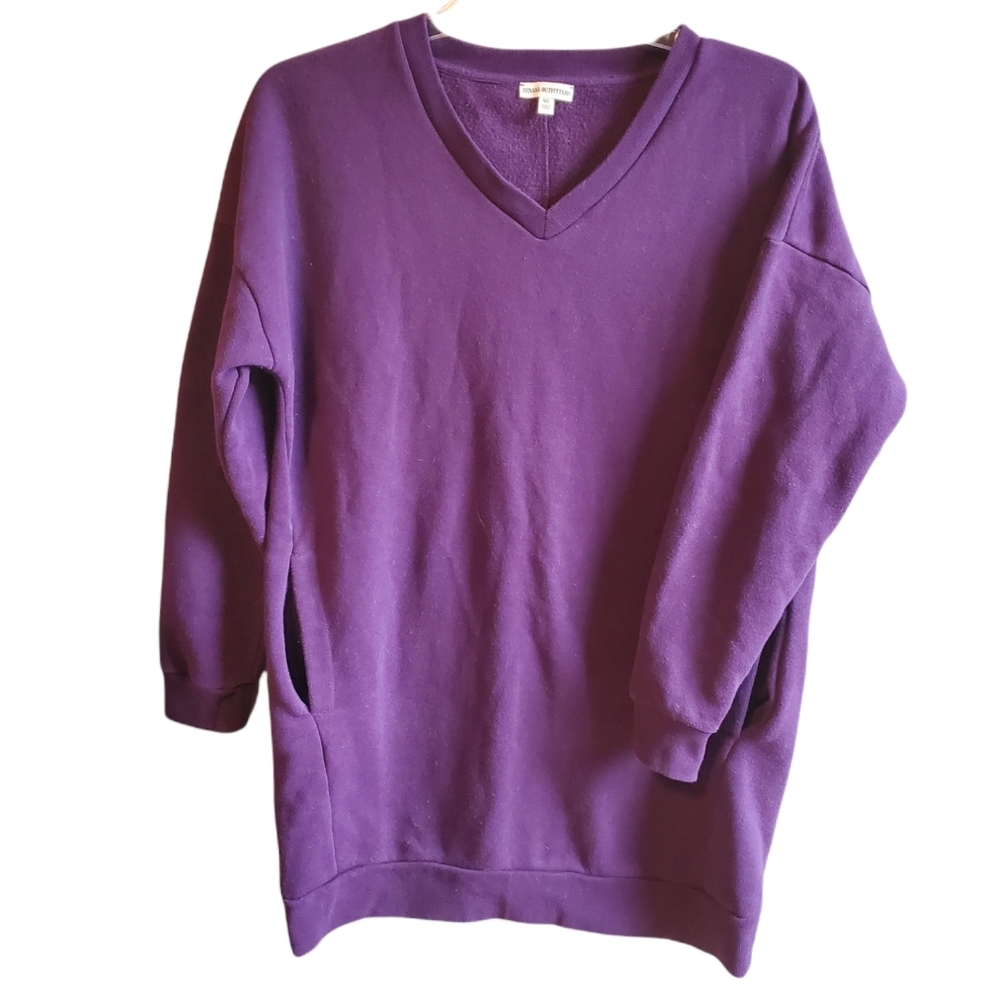 Purple Zenana Boutique Sweatshirt Dress